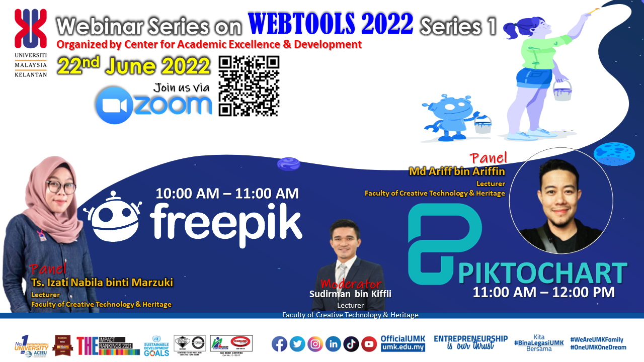 WEBINAR SERIES ON WEBTOOLS 2022 SERIES 1 - FREEPIK & PIKTOCHART